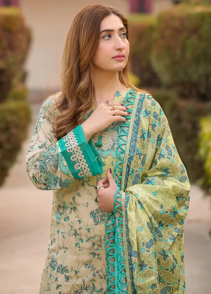 Lamorado Printed Lawn Suit Unstitched 3 Piece LMD25LP LWSU-25P306 - Summer Collection
