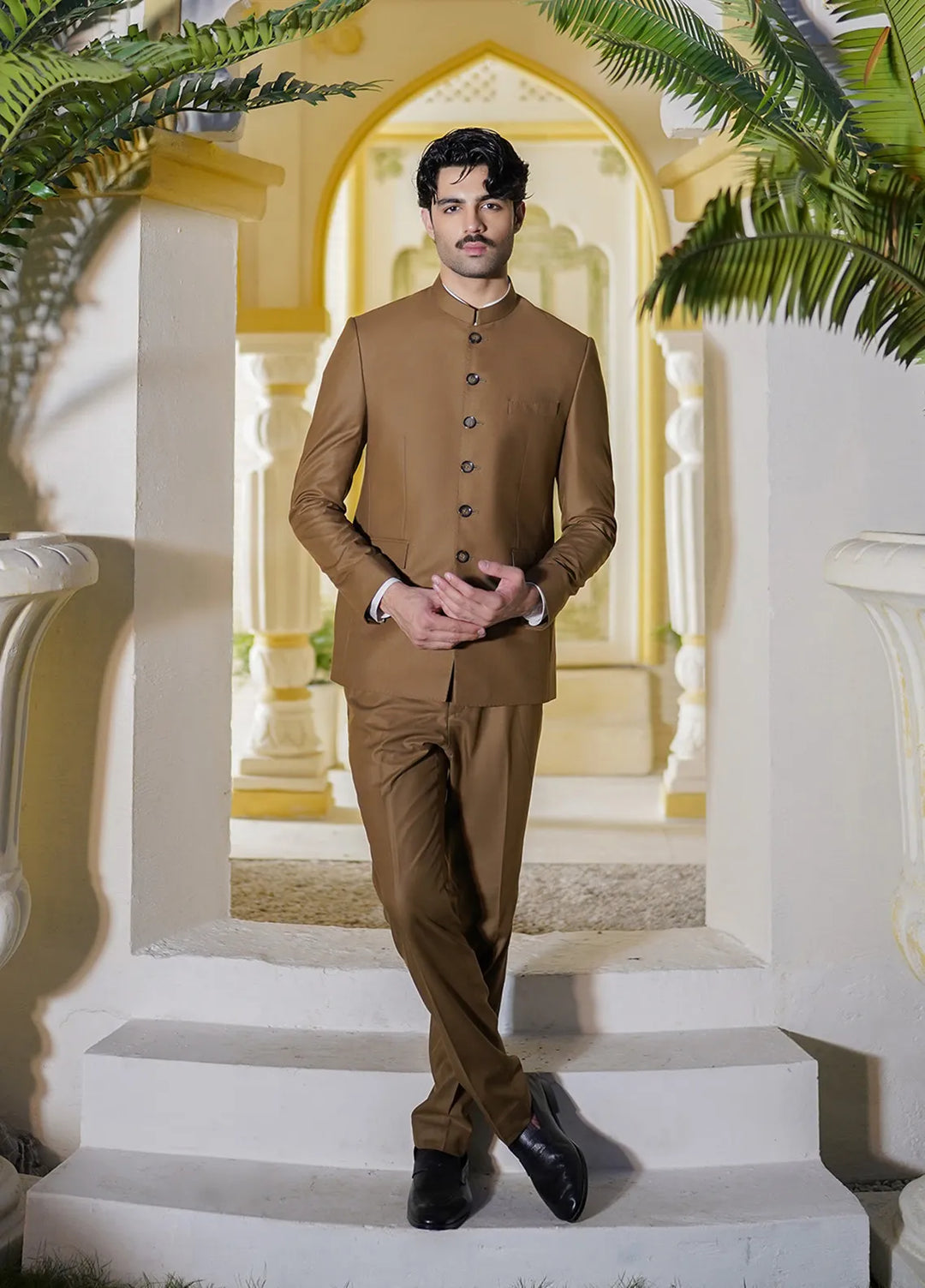 Lapel Tropical Formal Men Prince Suit - Blanc Sanaulla Store Lapel Tropical Formal Men Prince Suit - Blanc Sanaulla Store