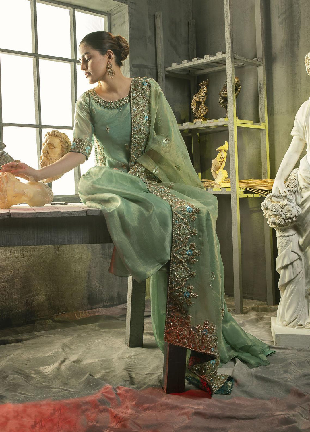 Laveen Embroidered Missouri Suits Unstitched 3 Piece LV22MNF LCM-006-22 Laveen Never Ending - Luxury Festive Collection