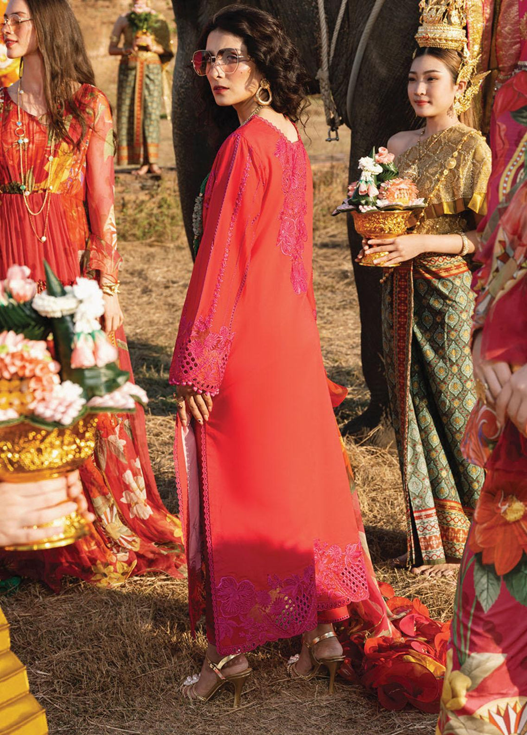Lawana by Mushq Embroidered Lawn Suits Unstitched 3 Piece MQ23L MSL-23-10 Mai - Spring / Summer Collection