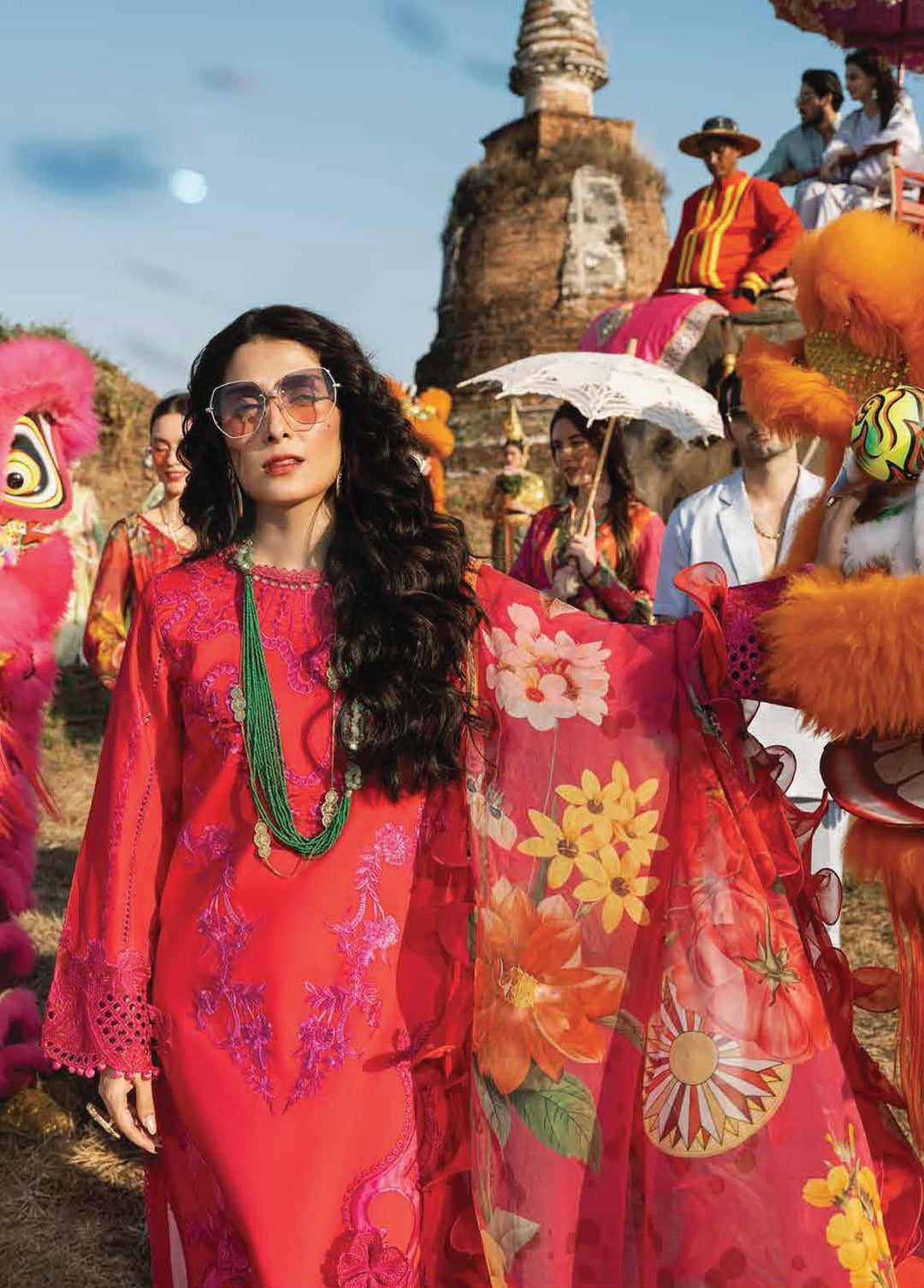 Lawana by Mushq Embroidered Lawn Suits Unstitched 3 Piece MQ23L MSL-23-10 Mai - Spring / Summer Collection
