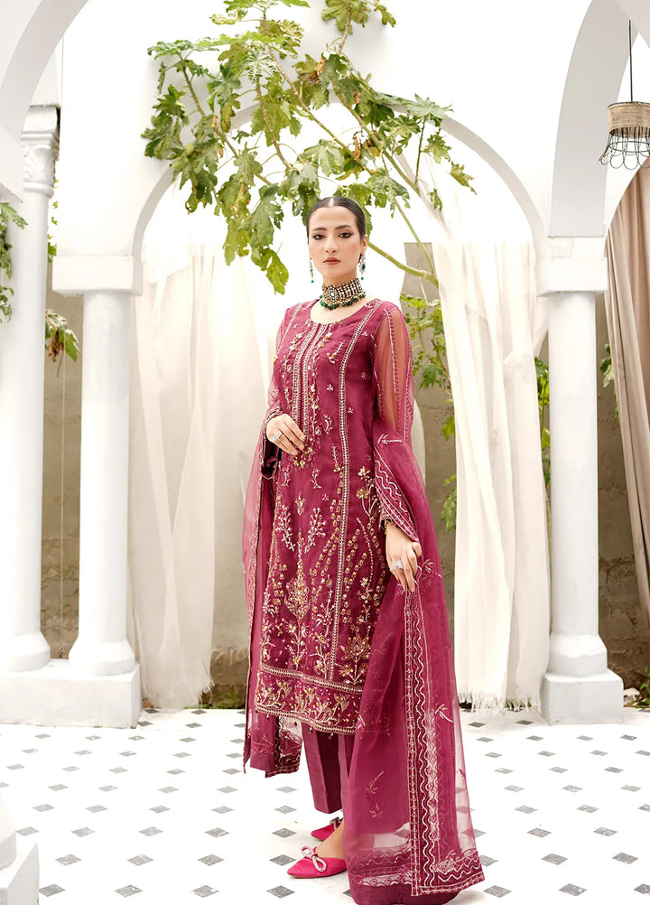 Layout Pret Embroidered Organza 4 Piece Suit Elea