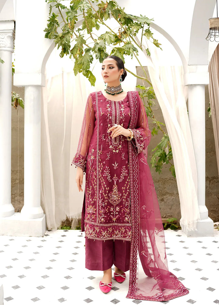Layout Pret Embroidered Organza 4 Piece Suit Elea