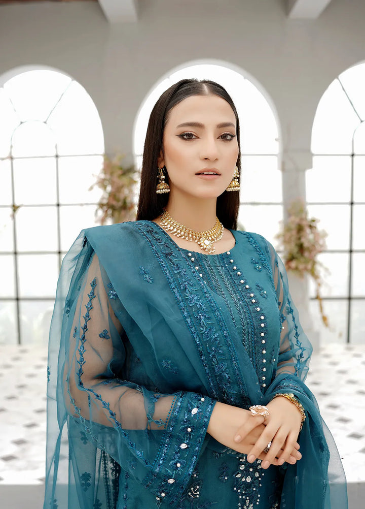 Layout Pret Embroidered Organza 4 Piece Suit Haya