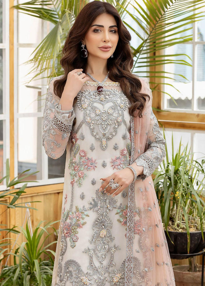 Le Etincelle By Imrozia Premium Embroidered Organza Suits Unstitched 3 Piece IMP23LE I-170 Aracely - Luxury Formal Collection