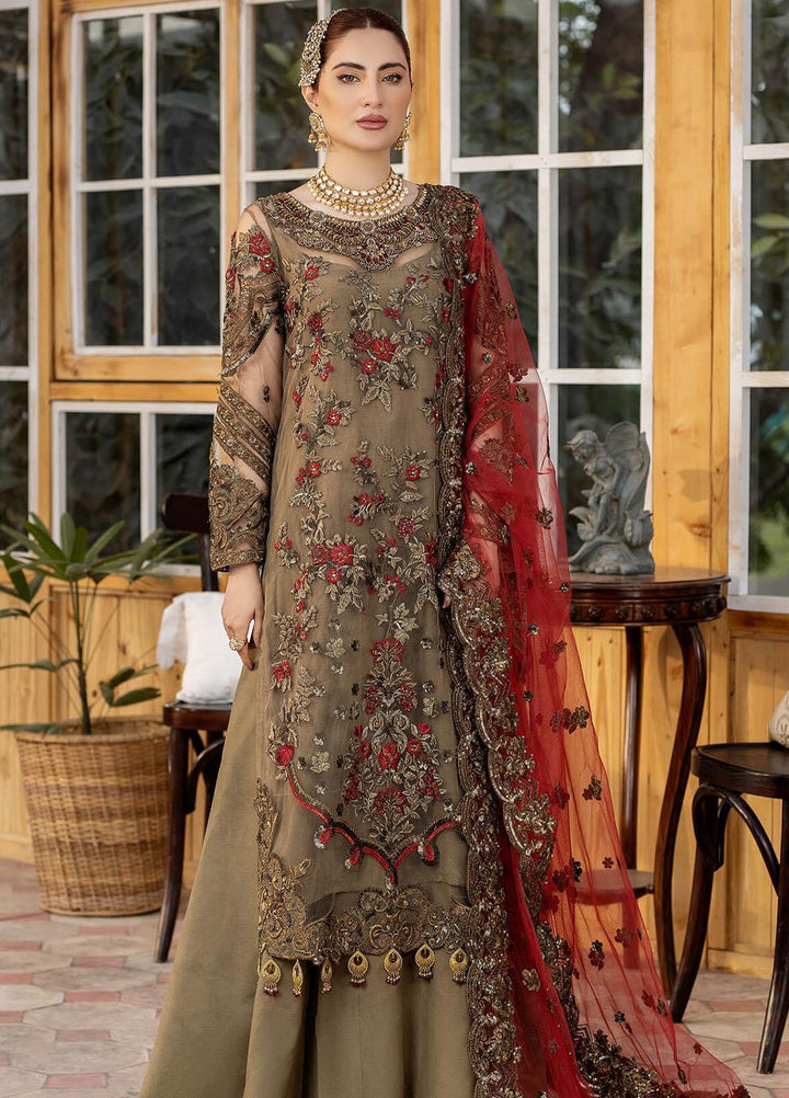 Le Etincelle By Imrozia Premium Embroidered Net Suits Unstitched 3 Piece IMP23LE I-173 Julietta - Luxury Formal Collection