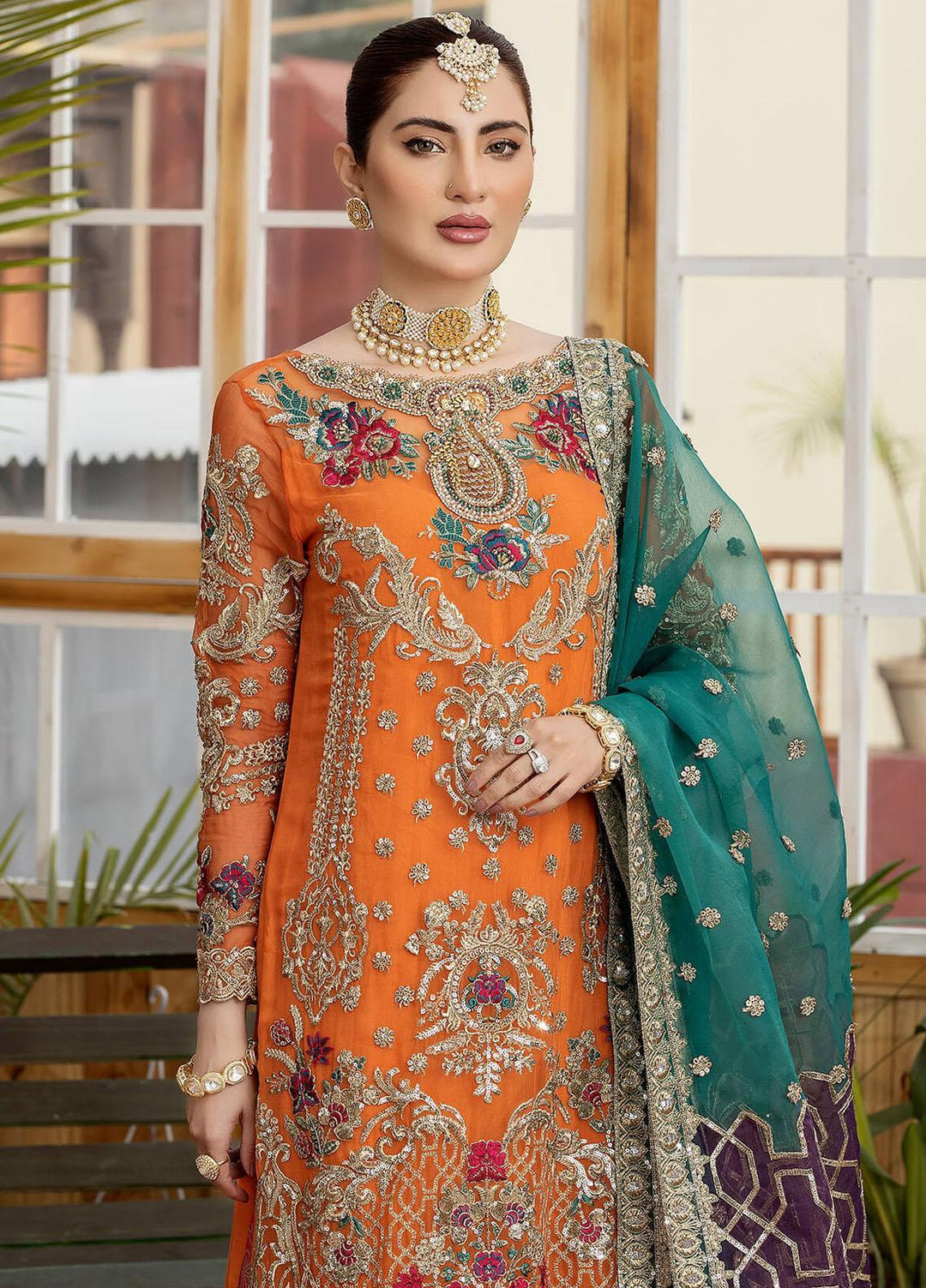 Le Etincelle By Imrozia Premium Embroidered Chiffon Suits Unstitched 3 Piece IMP23LE I-174 Maya - Luxury Formal Collection