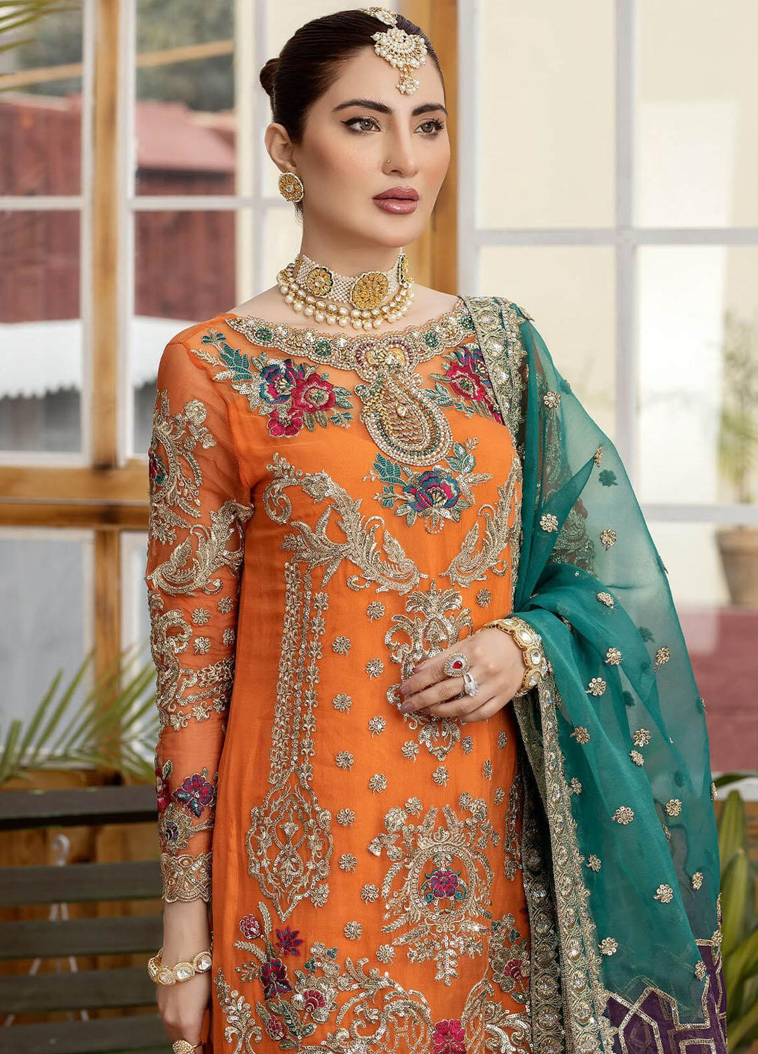 Le Etincelle By Imrozia Premium Embroidered Chiffon Suits Unstitched 3 Piece IMP23LE I-174 Maya - Luxury Formal Collection