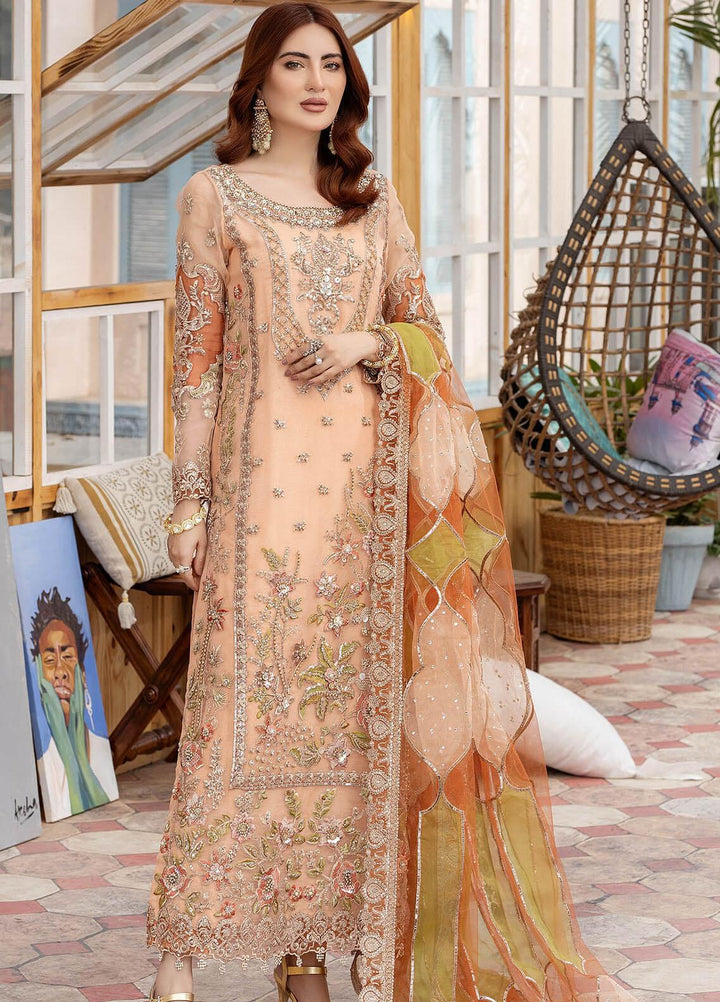 Le Etincelle By Imrozia Premium Embroidered Organza Suits Unstitched 3 Piece IMP23LE I-177 Isabella - Luxury Formal Collection