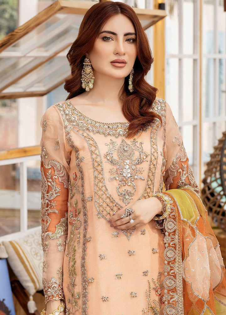 Le Etincelle By Imrozia Premium Embroidered Organza Suits Unstitched 3 Piece IMP23LE I-177 Isabella - Luxury Formal Collection