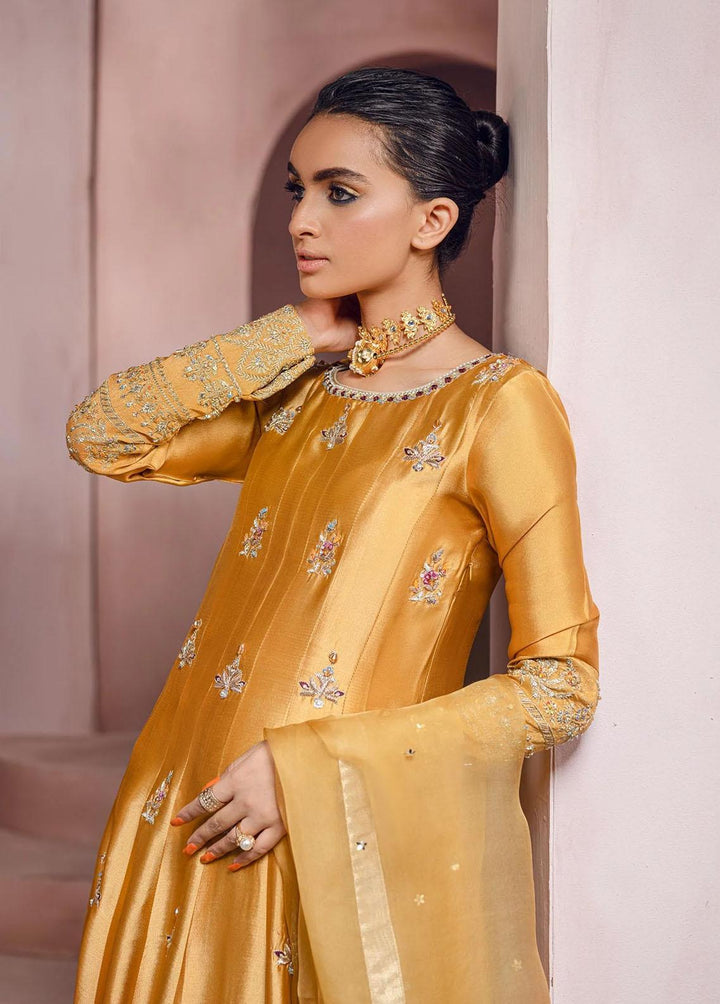 Mahum Asad Pret Embroidered Silk 3 Piece Suit MA23LF True Love