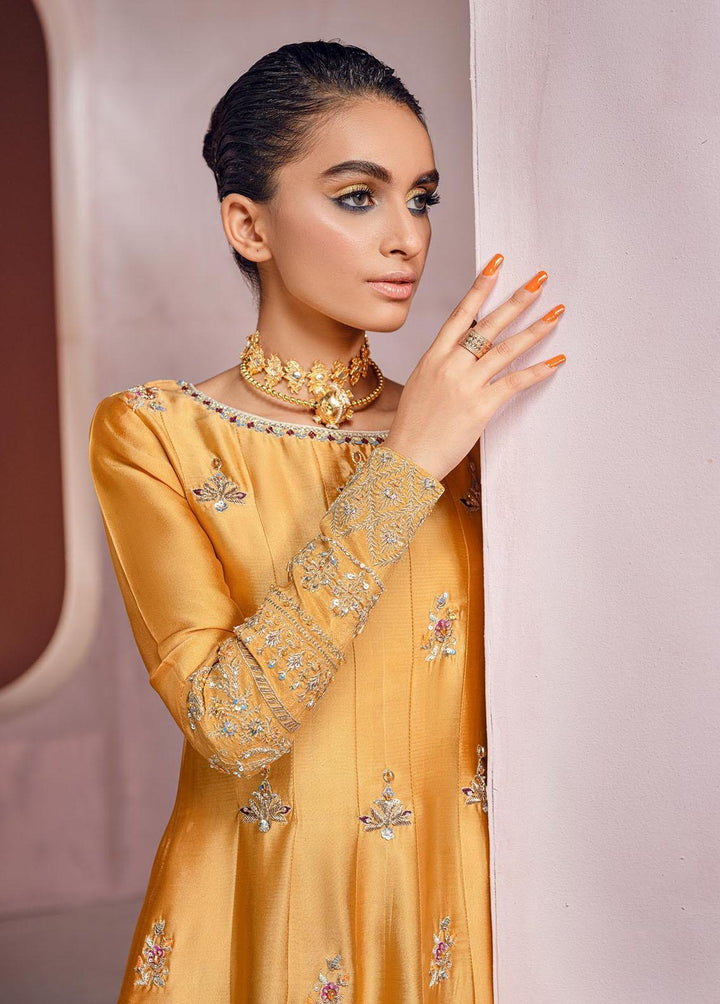 Mahum Asad Pret Embroidered Silk 3 Piece Suit MA23LF True Love
