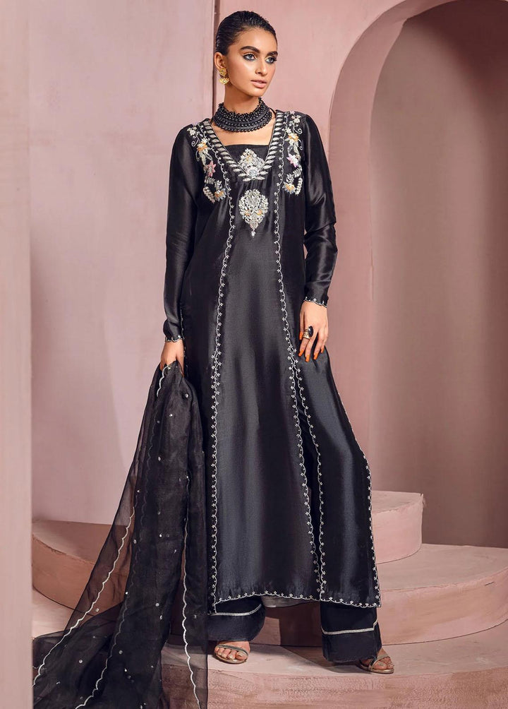 Mahum Asad Pret Embroidered Silk 3 Piece Suit MA23LF Zora