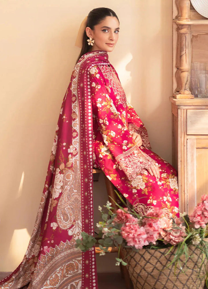 Leila by Mahnur Embroidered Khaddar Suit Unstitched 3 Piece MN24L Camellia - Winter Collection