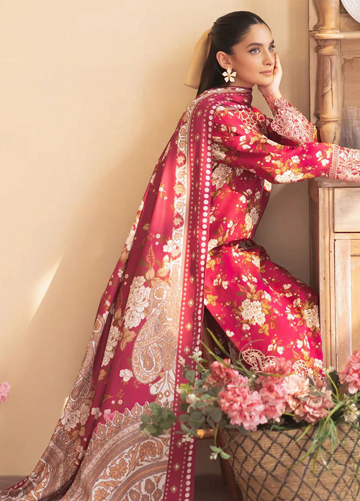 Leila by Mahnur Embroidered Khaddar Suit Unstitched 3 Piece MN24L Camellia - Winter Collection
