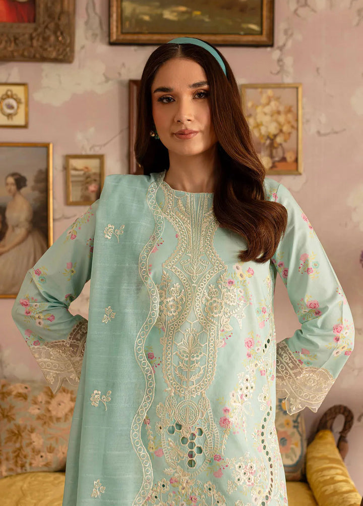 Leila by Mahnur Embroidered Lawn Suits Unstitched 3 Piece MN24LP D-05 Tiffany - Summer Collection