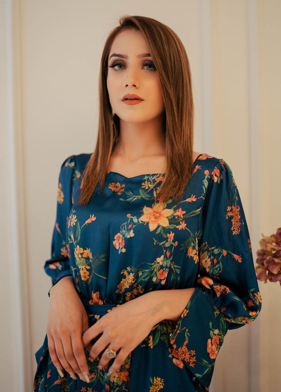 Lenaim Luxury Pret  Silk Maxi LN22FS BRUNELE