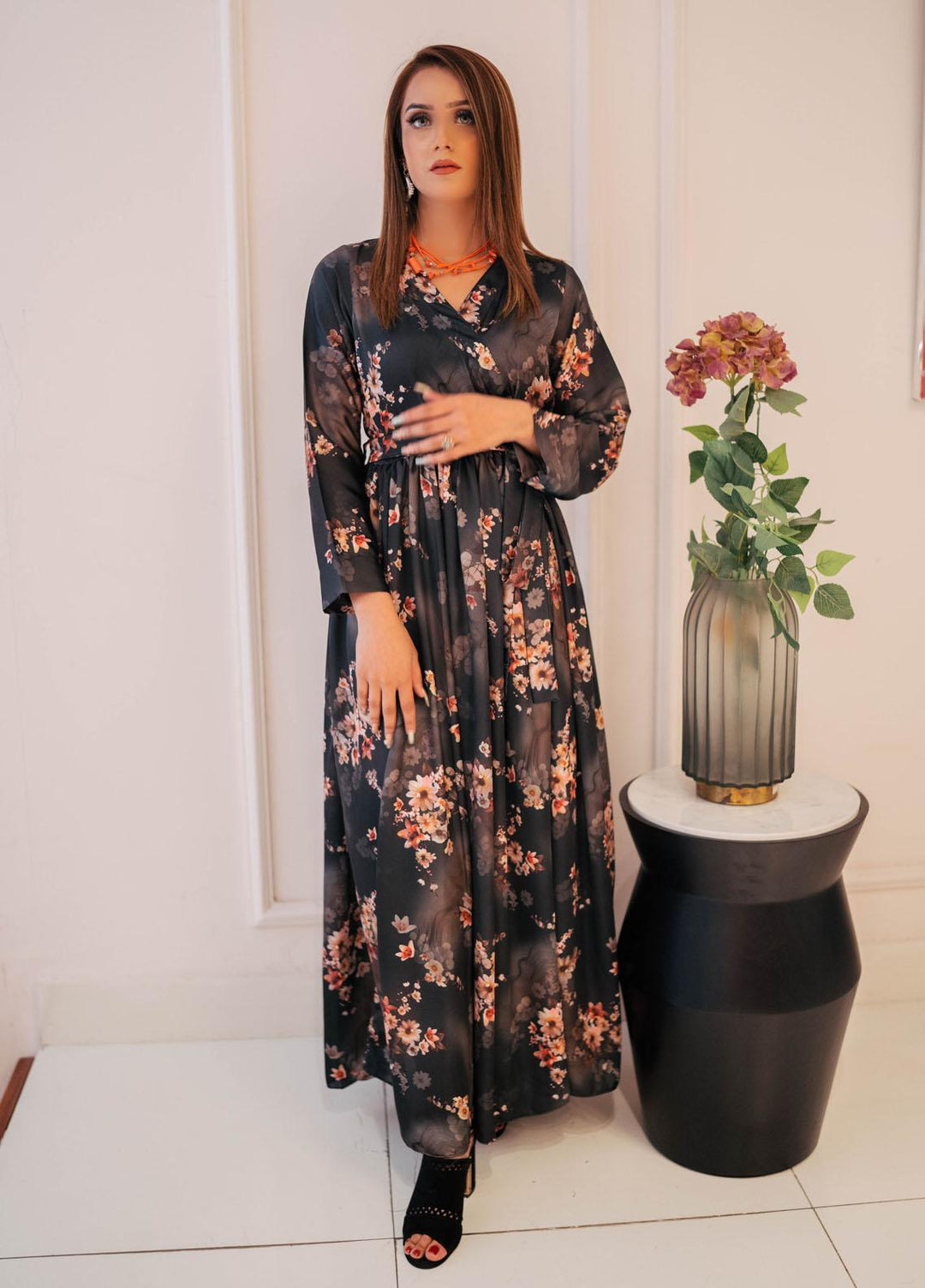Lenaim Luxury Pret  Silk Maxi LN22FS SORBET