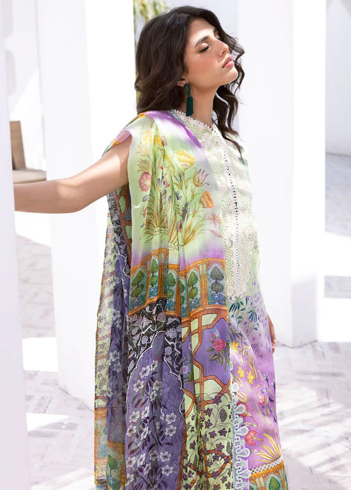 Leya by Roheenaz Embroidered Lawn Suits Unstitched 3 Piece RNZ24L RNZ-02B Pineapple Pop - Spring Summer Collection