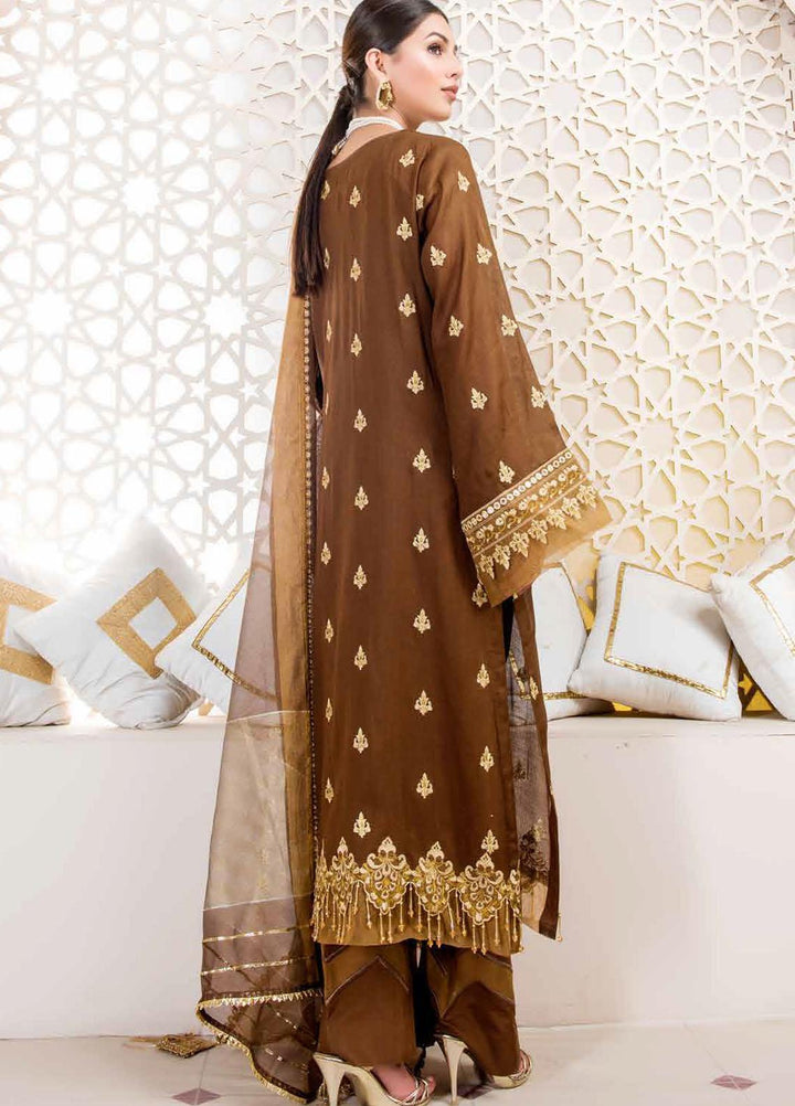 Nawaz Fabrics Embroidered Cotton Net Suits Unstitched 4 Piece LBNFE22 D-05 - Summer Collection