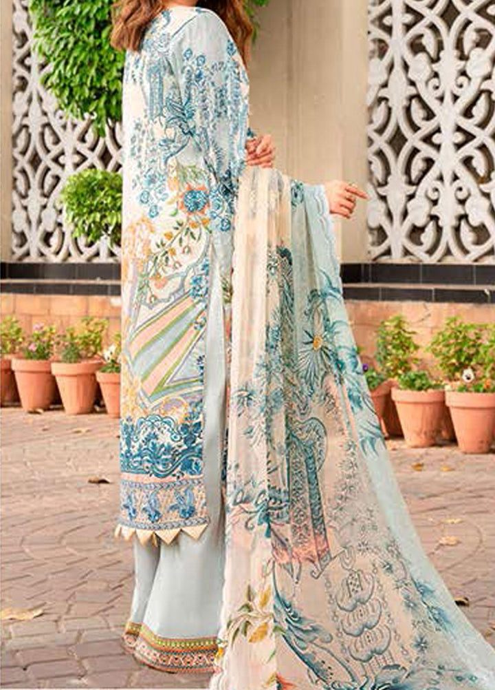 Libaas Embroidered Lawn Suits Unstitched 3 Piece LB21E 5A Victoria - Eid Collection