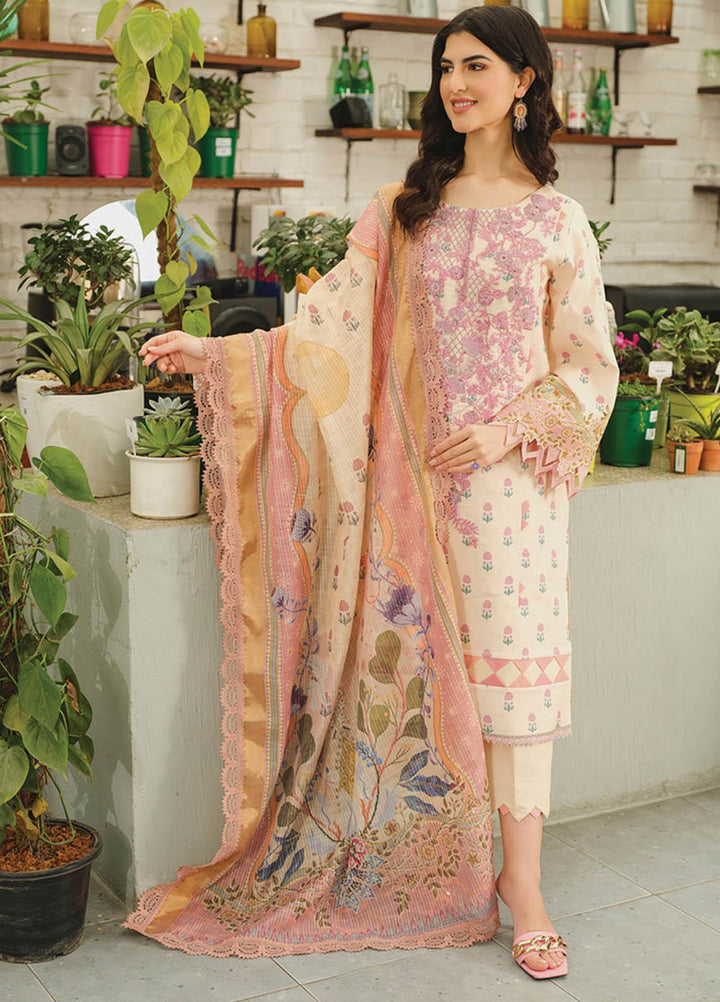 Lifestyle By Rang Rasiya Embroidered Lawn Suits Unstitched 3 Piece RR23LL 03 Symphonia - Summer Collection