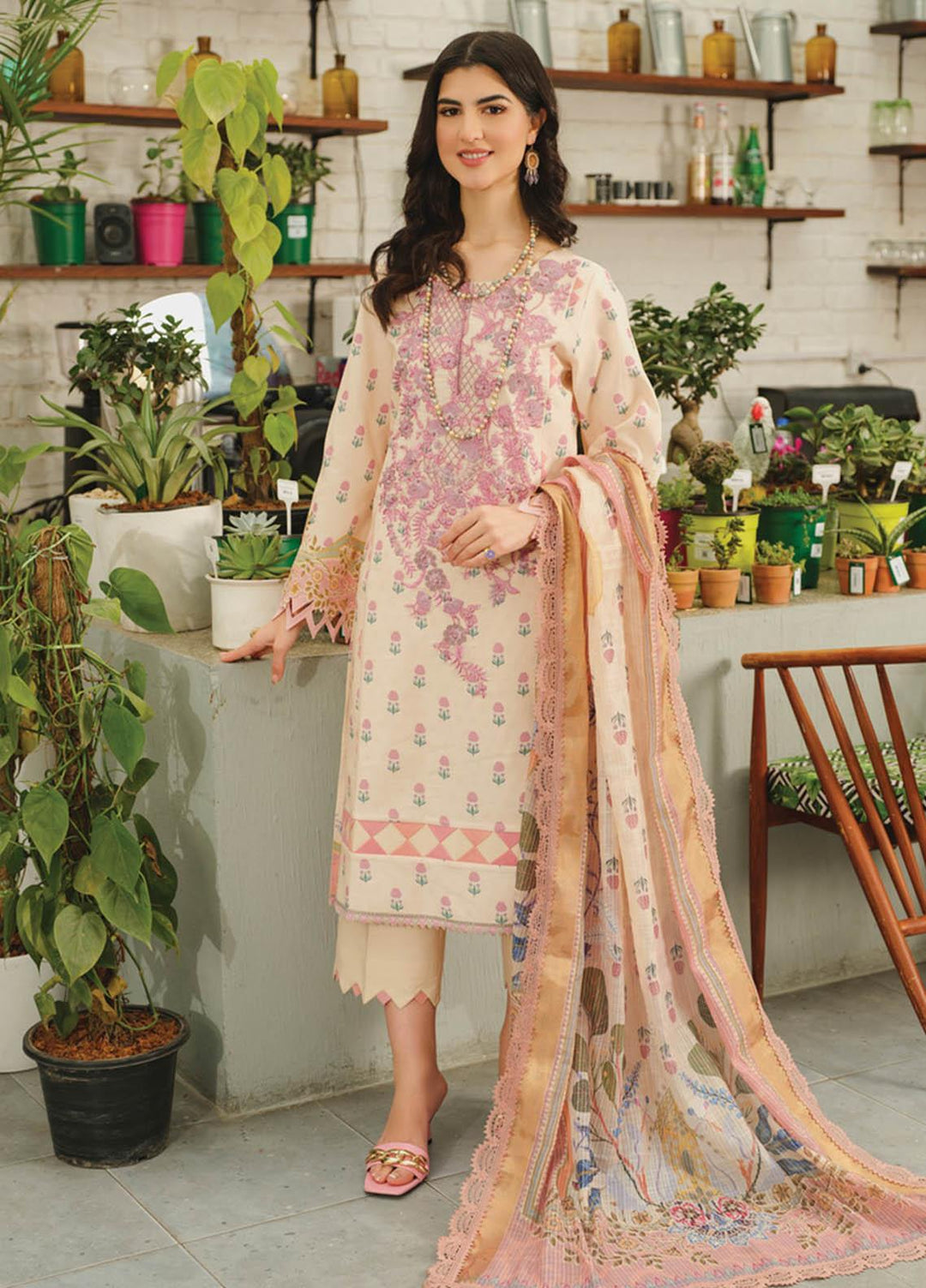 Lifestyle By Rang Rasiya Embroidered Lawn Suits Unstitched 3 Piece RR23LL 03 Symphonia - Summer Collection