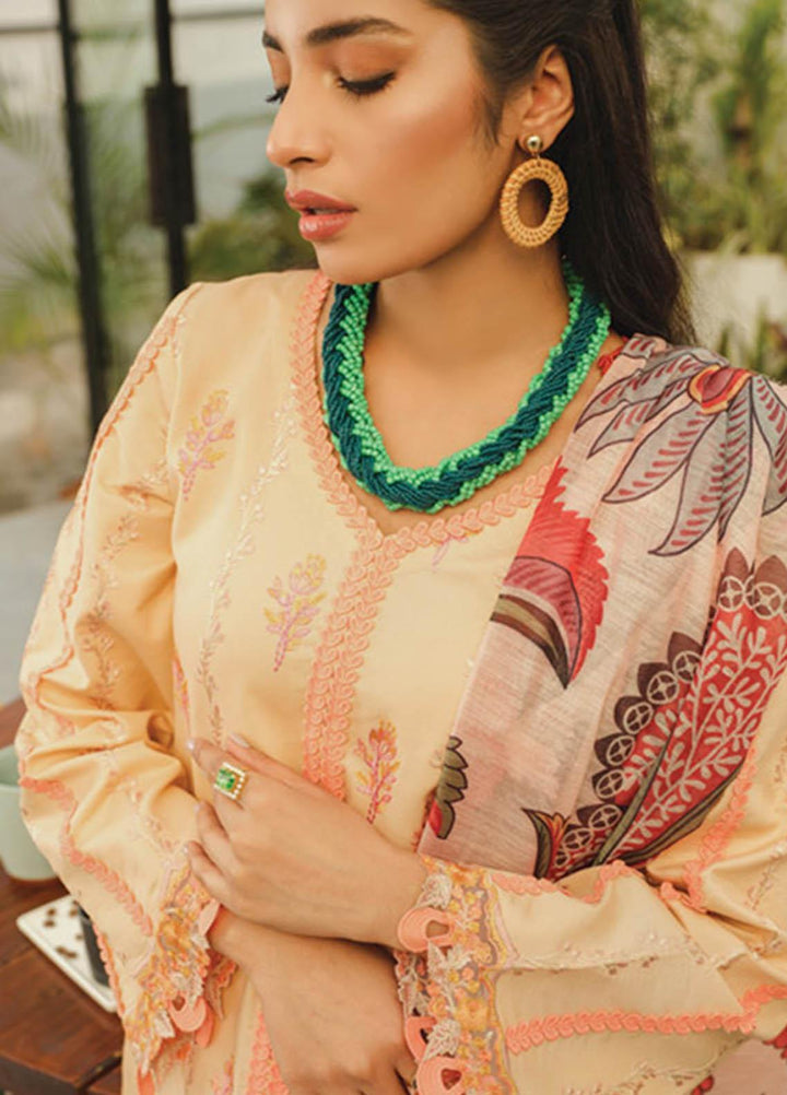 Lifestyle By Rang Rasiya Embroidered Lawn Suits Unstitched 3 Piece RR23LL 05 Aria - Summer Collection