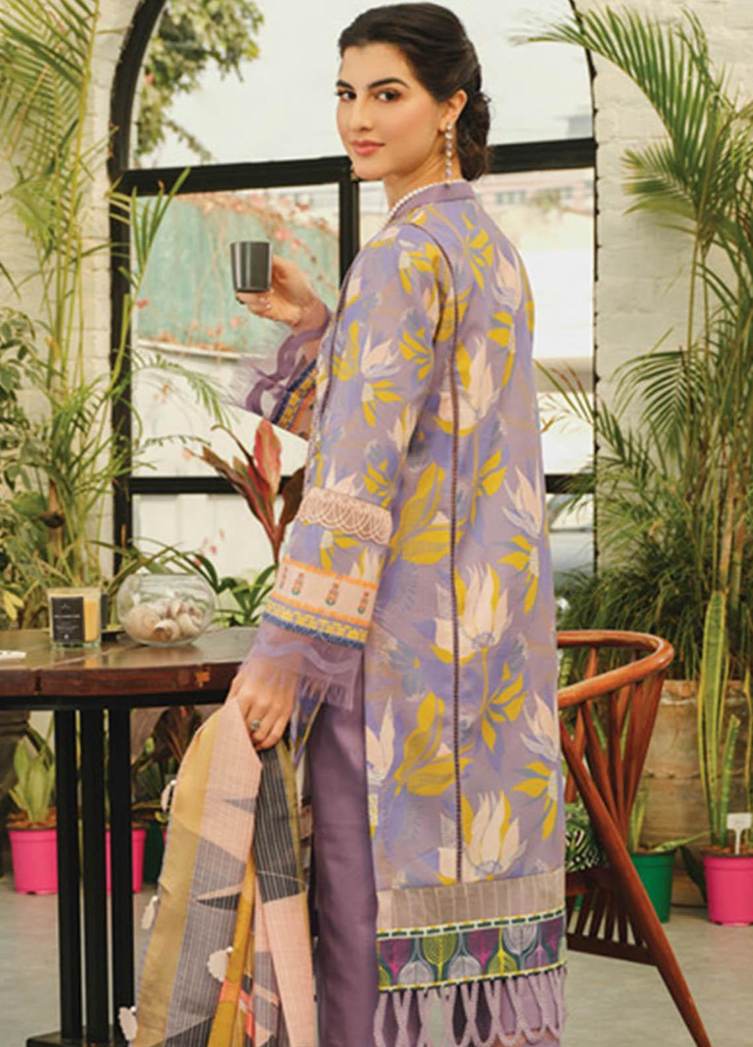 Lifestyle By Rang Rasiya Embroidered Lawn Suits Unstitched 3 Piece RR23LL 06 Charlette - Summer Collection