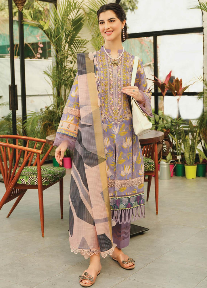 Lifestyle By Rang Rasiya Embroidered Lawn Suits Unstitched 3 Piece RR23LL 06 Charlette - Summer Collection