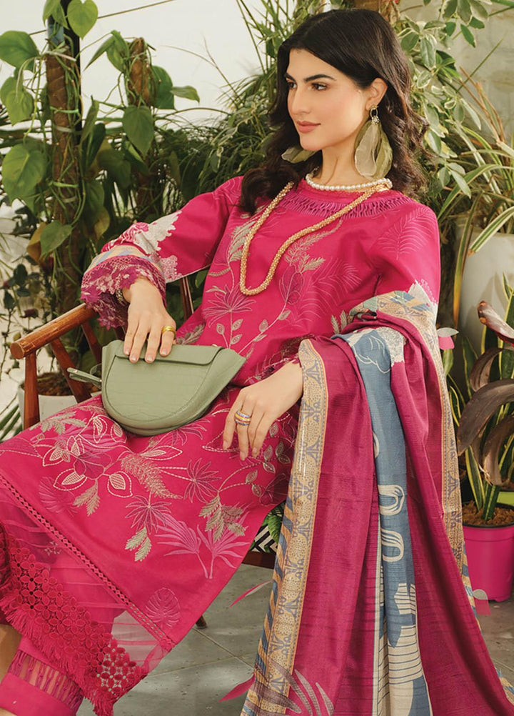 Lifestyle By Rang Rasiya Embroidered Lawn Suits Unstitched 3 Piece RR23LL 08 Ivy - Summer Collection
