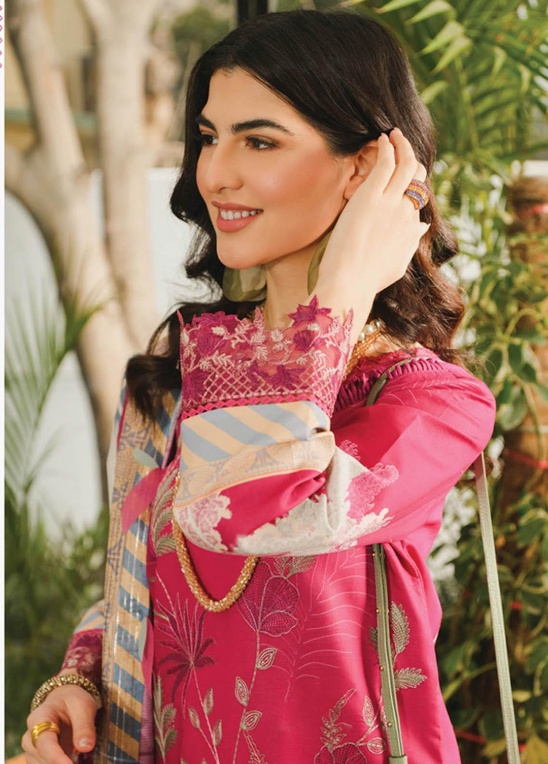 Lifestyle By Rang Rasiya Embroidered Lawn Suits Unstitched 3 Piece RR23LL 08 Ivy - Summer Collection