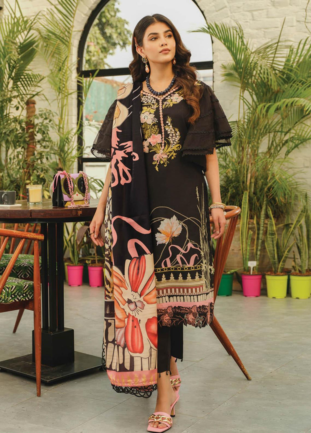 Lifestyle By Rang Rasiya Embroidered Lawn Suits Unstitched 3 Piece RR23LL 09 Sage - Summer Collection