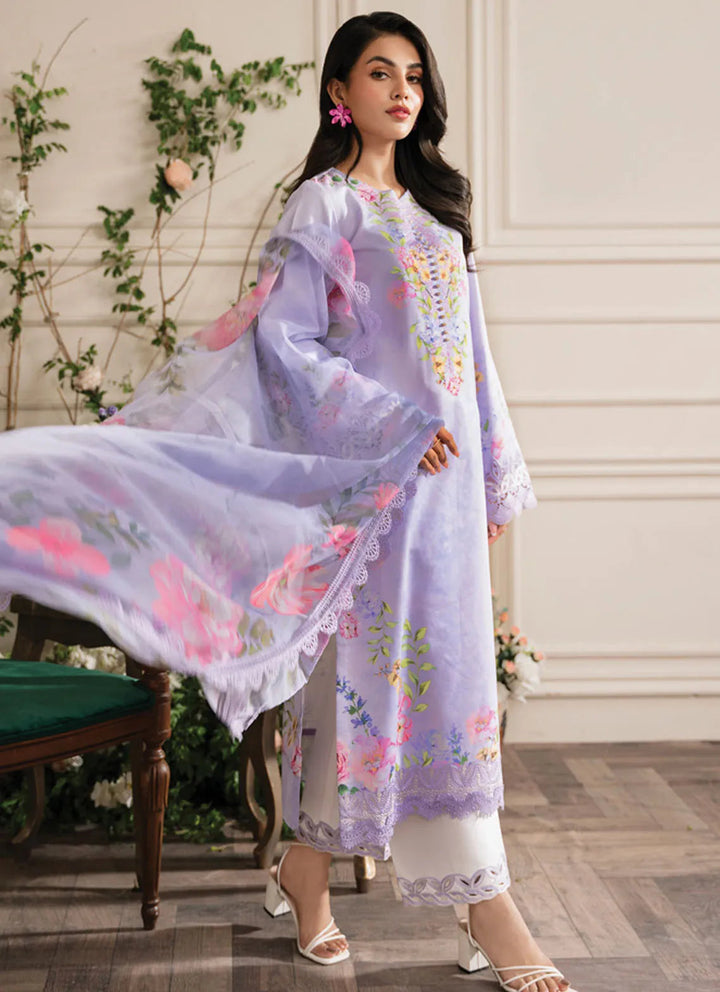 Lifestyle by Rang Rasiya Embroidered Lawn Suit Unstitched 3 Piece RR24LE Ayra - Summer Collection