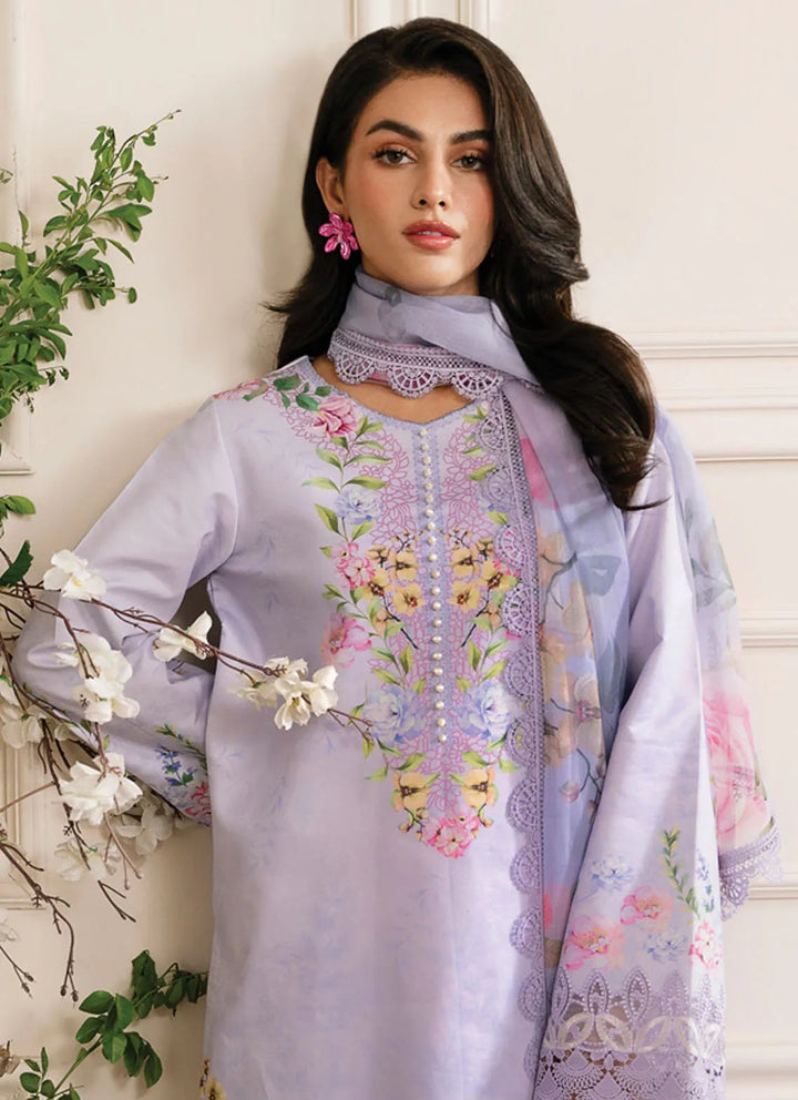 Lifestyle by Rang Rasiya Embroidered Lawn Suit Unstitched 3 Piece RR24LE Ayra - Summer Collection