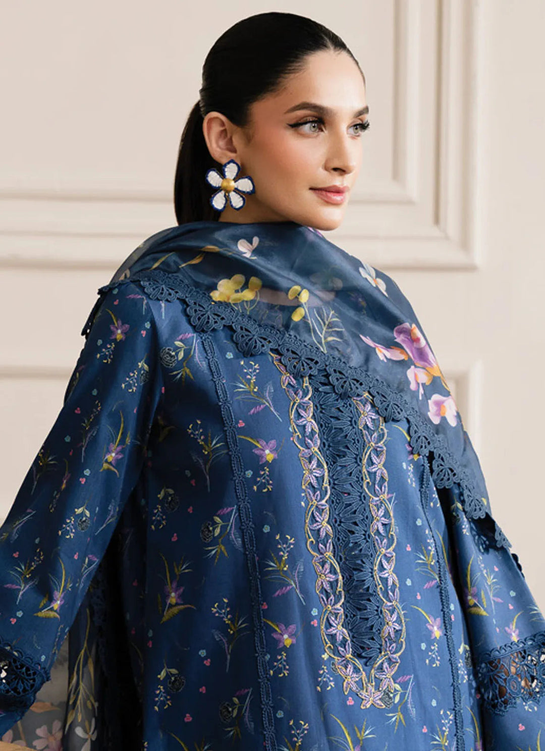 Lifestyle by Rang Rasiya Embroidered Lawn Suit Unstitched 3 Piece RR24LE Azure - Summer Collection