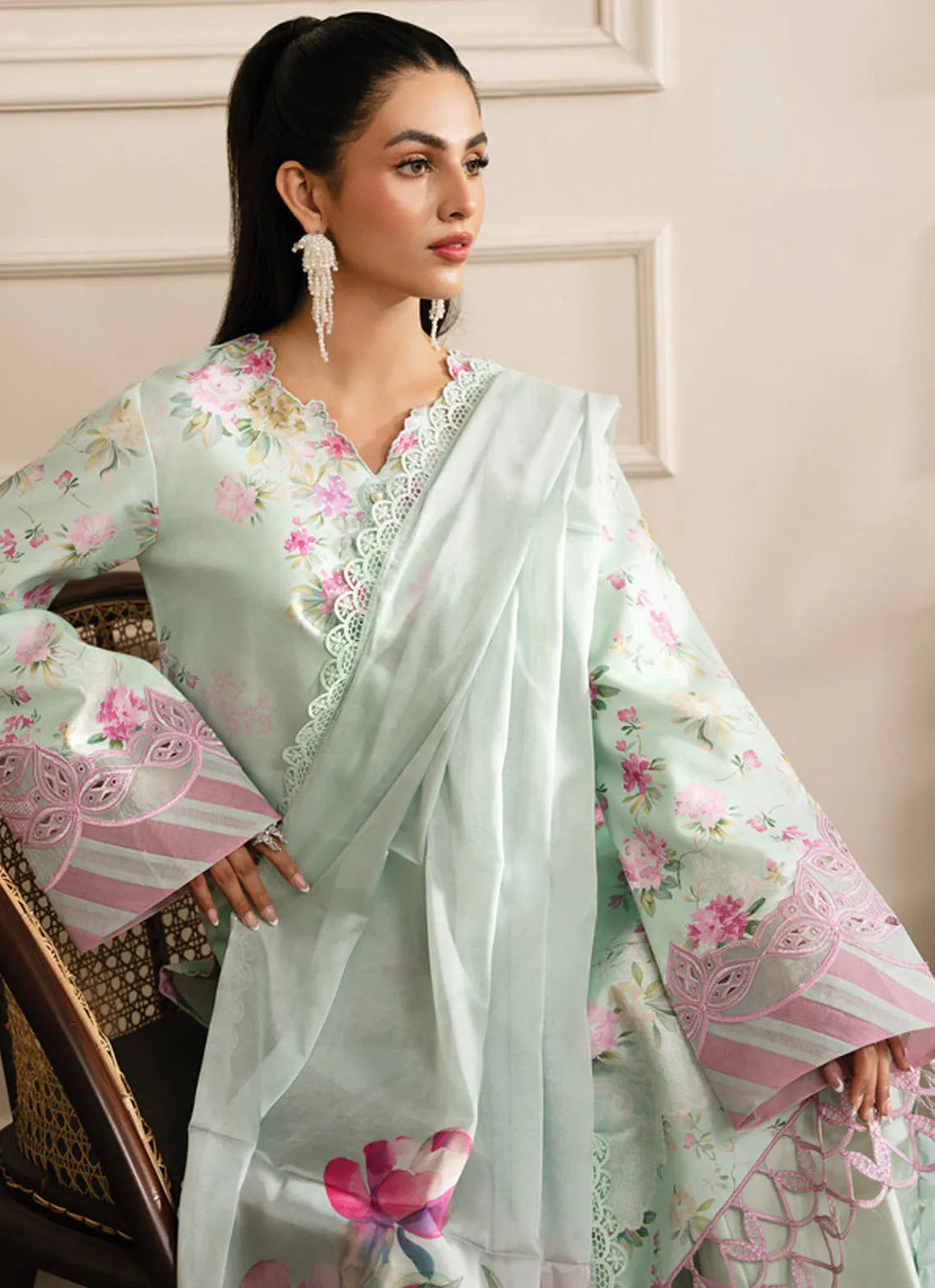 Lifestyle by Rang Rasiya Embroidered Lawn Suit Unstitched 3 Piece RR24LE Elysia - Summer Collection