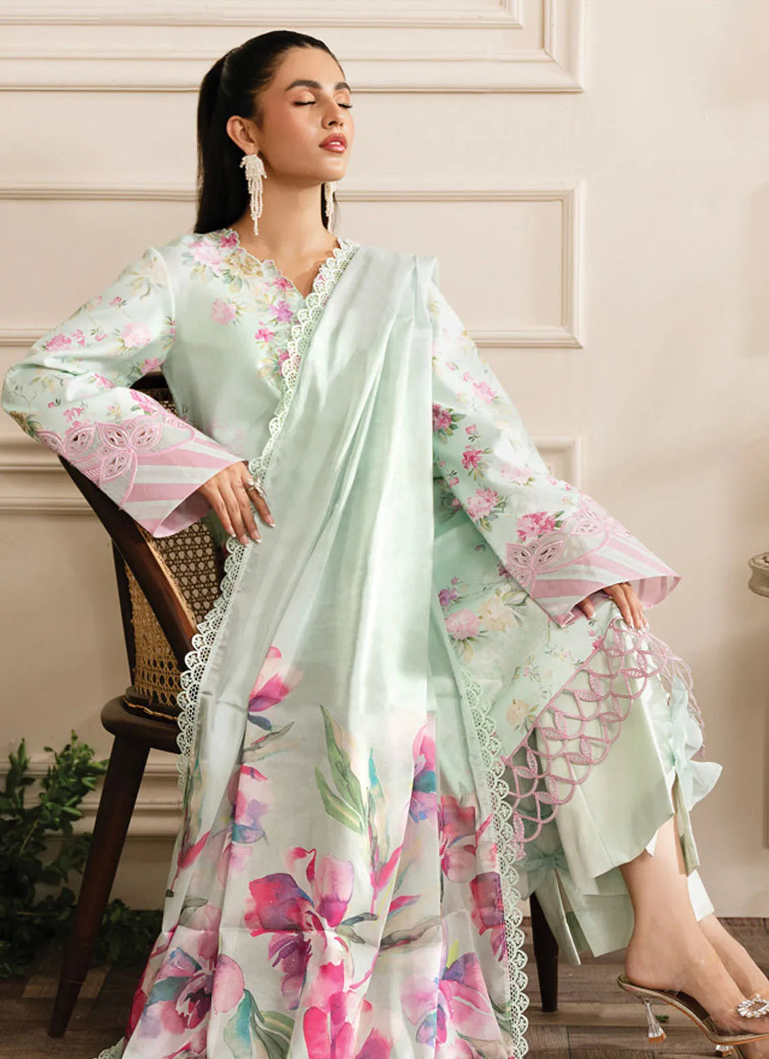 Lifestyle by Rang Rasiya Embroidered Lawn Suit Unstitched 3 Piece RR24LE Elysia - Summer Collection