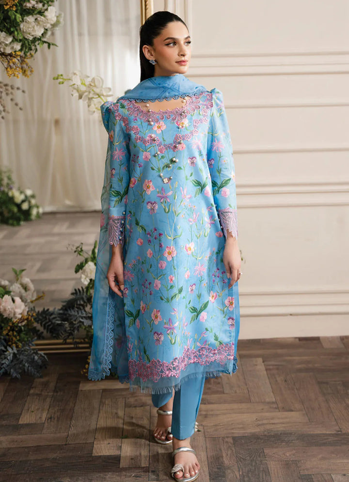 Lifestyle by Rang Rasiya Embroidered Lawn Suit Unstitched 3 Piece RR24LE Gardenia - Summer Collection