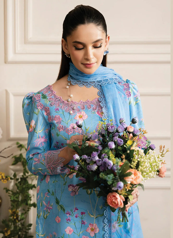 Lifestyle by Rang Rasiya Embroidered Lawn Suit Unstitched 3 Piece RR24LE Gardenia - Summer Collection