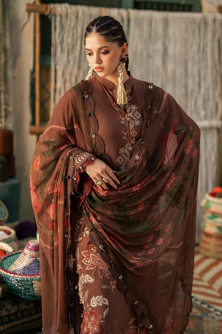 M Prints by Maria B Unstitched Embroidered Dobby Linen 3 Piece Suit MB26UPC 10B - Casual Collection