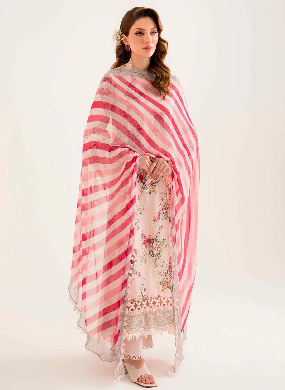Lila by Sable Vogue Embroidered Lawn Suit Unstitched 3 Piece SV24LI SAL-07-24 - Summer Collection