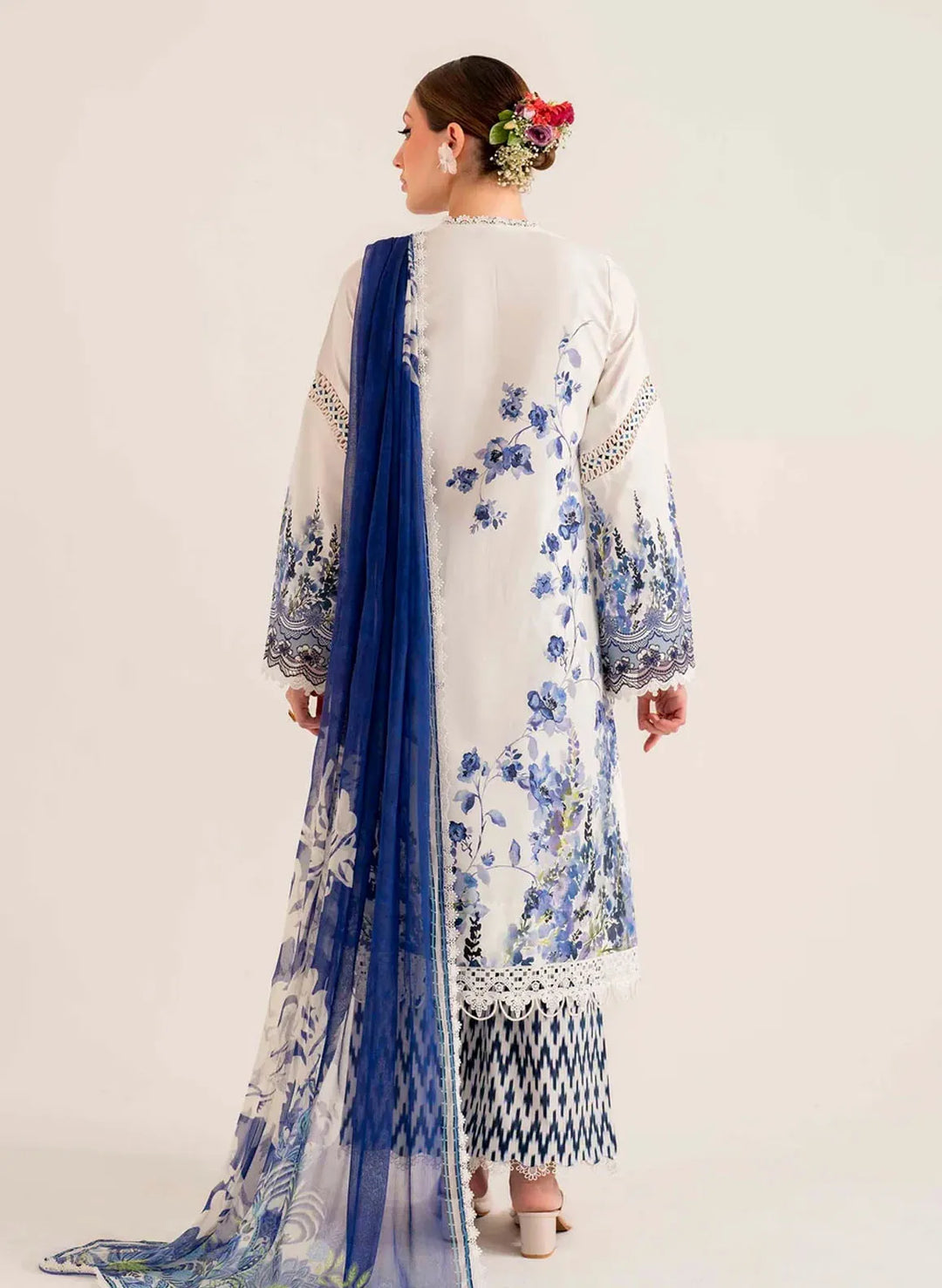 Lila by Sable Vogue Embroidered Lawn Suit Unstitched 3 Piece SV24LI SAL-08-24 - Summer Collection