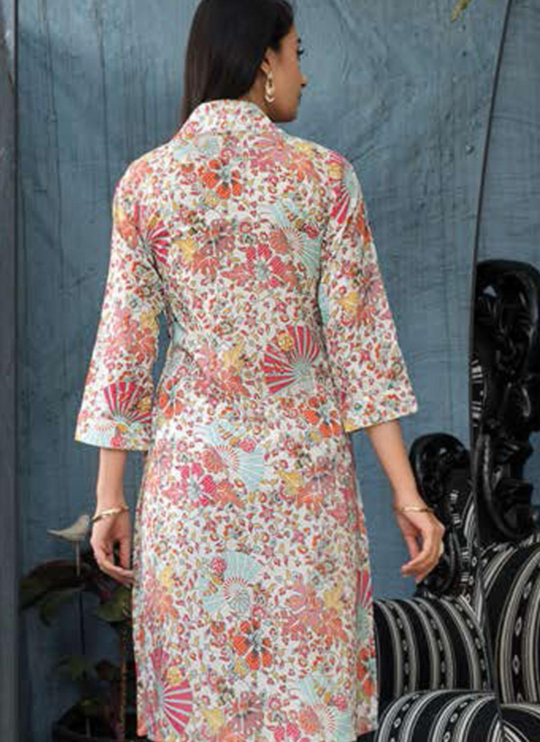 LimeLight Printed Lawn  Unstitched Kurties LL21US U1398 White - Summer Collection