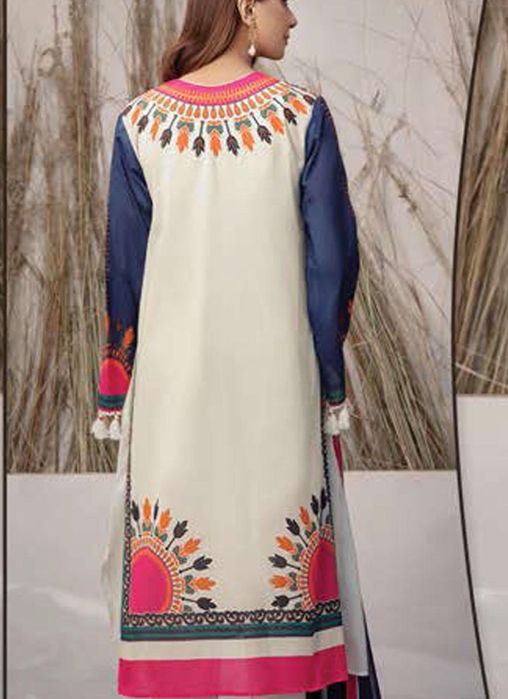 LimeLight Printed Lawn Suits Unstitched 2 Piece LL21US U1434 Off White - Summer Collection