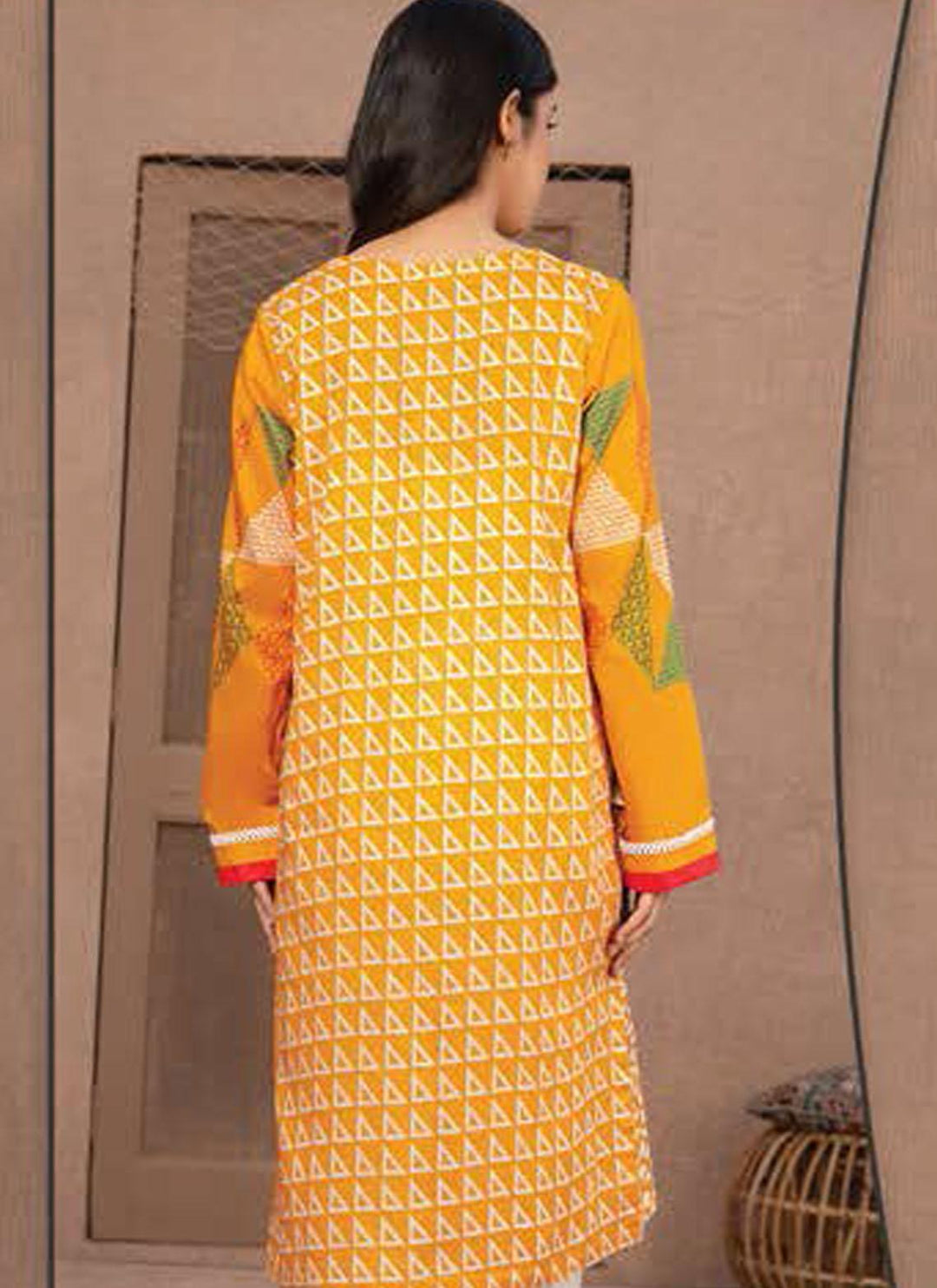 LimeLight Printed Lawn  Unstitched Kurties LL21US U1435 Yellow - Summer Collection