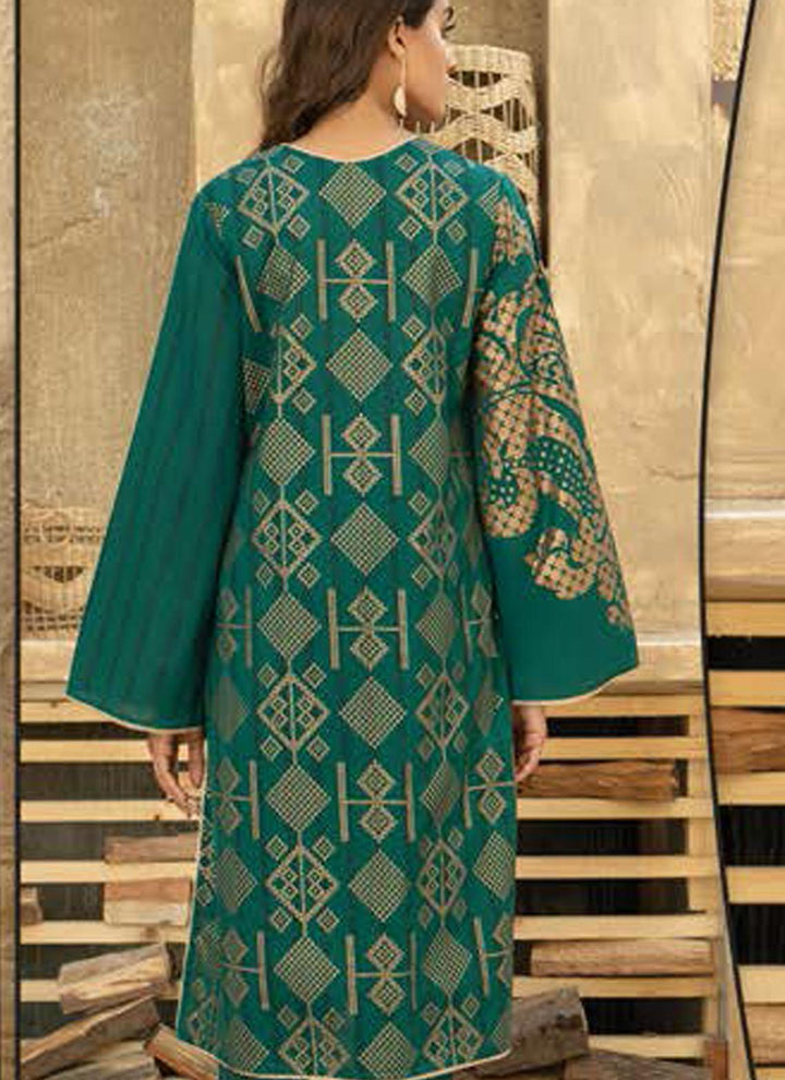 LimeLight Printed Lawn  Unstitched Kurties LL21US U1451 Green - Summer Collection