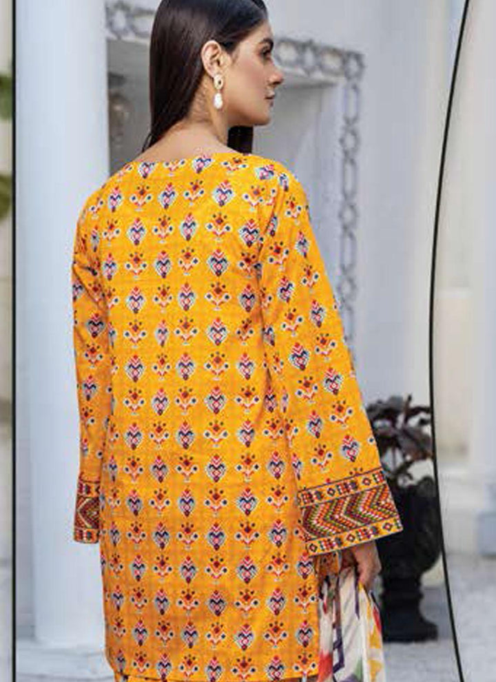 LimeLight Printed Lawn Suits Unstitched 2 Piece LL21US U1575 Yellow - Summer Collection