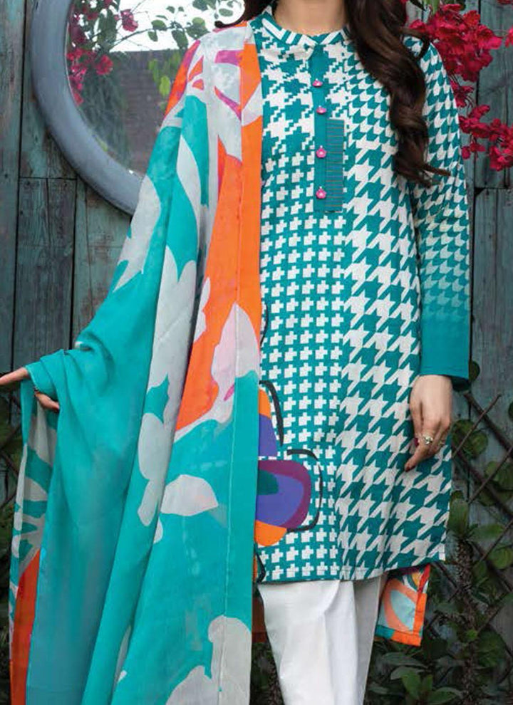 LimeLight Printed Lawn Suits Unstitched 3 Piece LL21US U1590 Zinc - Summer Collection