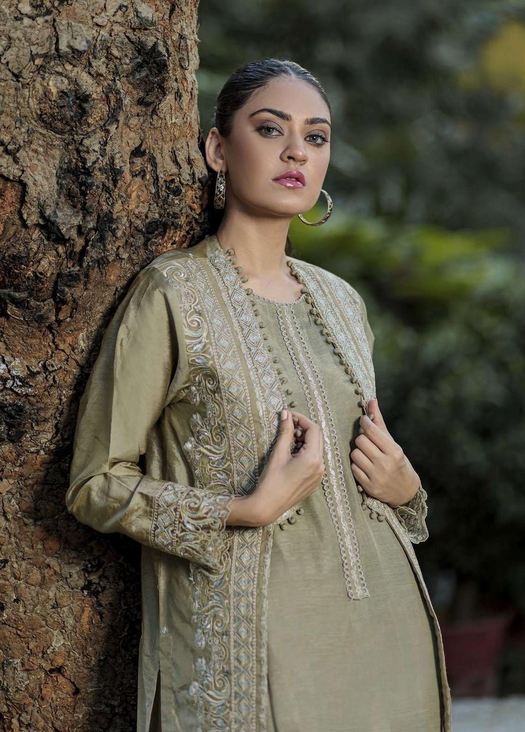 Log 'n' Tog Pret Premium Raw Silk 2 Piece Suit LNT23PF Akhdar Zytuni